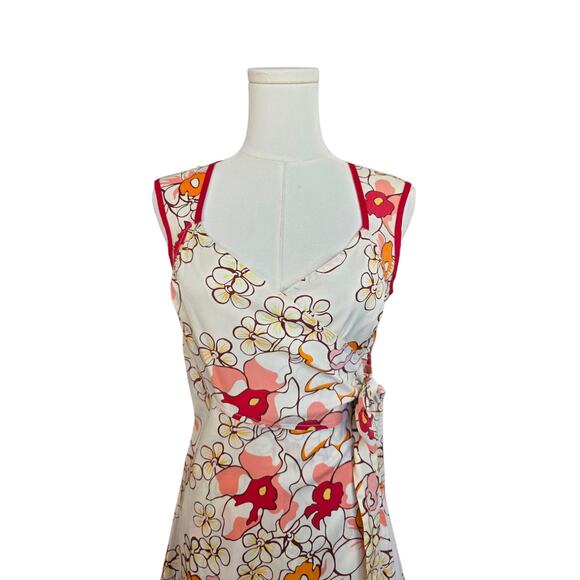 BEIZA Floral Midi Wrap Dress - Picture 6 of 8